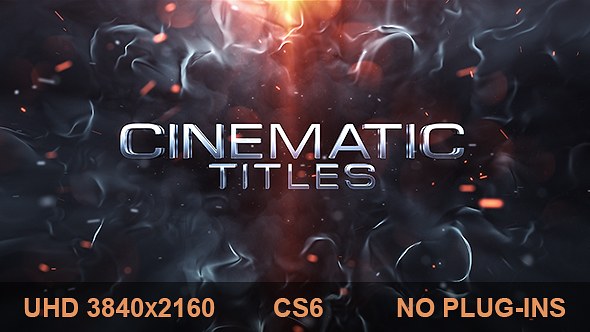Cinematic Titles Video Displays template preview
