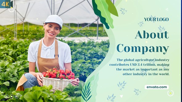 Videohive Agriculture Slideshow Video Displays template preview