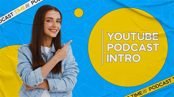 Videohive Youtube Podcast Time 52160428 Broadcast-packages template preview