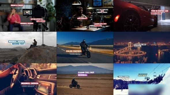 Videohive BOLD Call - Outs Openers template preview