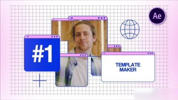 Videohive Retro Interface Opener Openers template preview