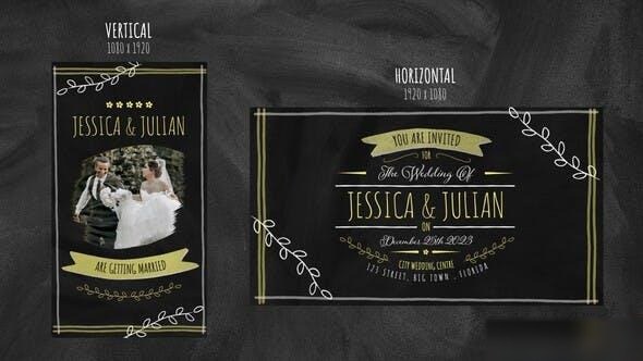 Videohive Vintage Wedding Invitation Openers template preview