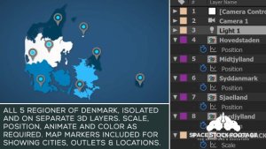 Denmark Map Kit Video Displays template preview