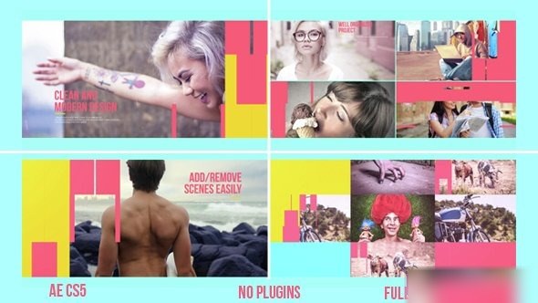 Videohive Inspired Slideshow - After Effects Templates Video Displays template preview