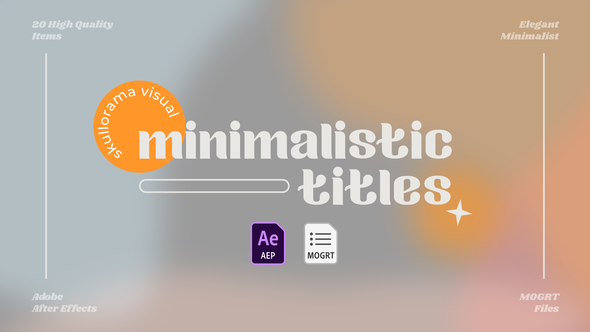 Videohive Minimalistic Titles Titles template preview