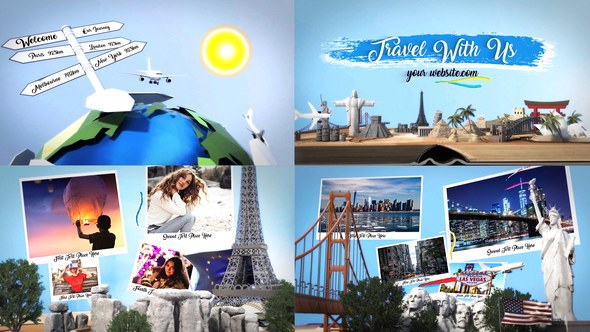 Videohive Travel With Us Openers template preview