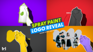 Videohive Spray Paint Reveal Logo Stings template preview