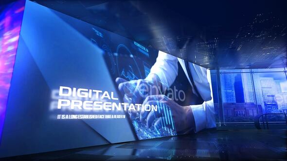 Videohive Digital Presentation 54629274 Video Displays template preview