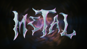 Futuristic Metal Font Elements template preview