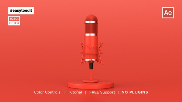 Videohive Podcast Opener 43004412 Broadcast-packages template preview