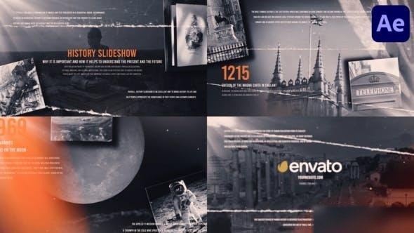 Videohive Historical Photography Slideshow for After Effects Openers template preview