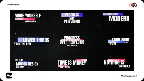 Videohive Text Animation V2 Titles template preview