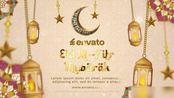 Videohive Eid Al-Fitr Mubarak Greetings Intro Ramadan template preview