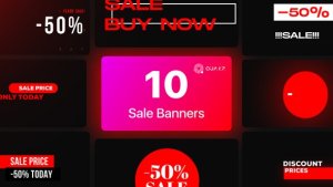 Videohive Sale Banners Vol. 02 Titles template preview
