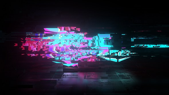 Videohive Cyberpunk Glitch Logo Reveal 54756422 Logo Stings template preview