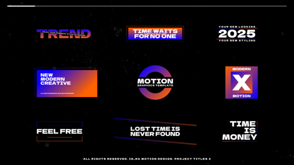 Videohive Titles X Titles template preview