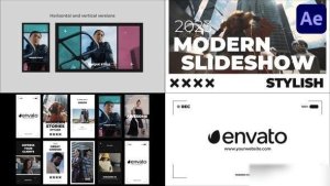 Videohive Aesthetic Modern Slideshow for After Effects Openers template preview