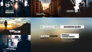 Modern Simple Lower Third Video Displays template preview