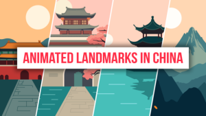 Videohive Animated Landmarks In China Infographics template preview
