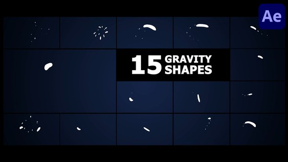 Videohive Liquid Gravity Shapes | After Effects Elements template preview