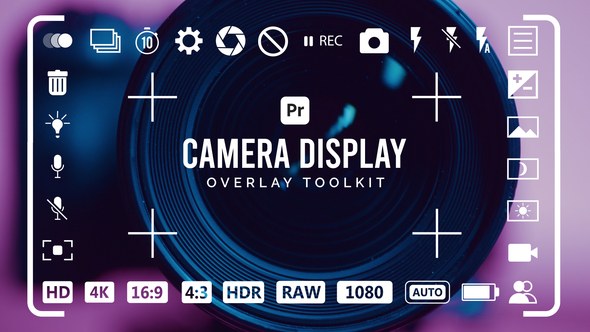 Camera Display Overlay Toolkit for Premiere Pro Premiere Pro template preview