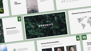 Videohive Greenify - Clean Presentation Elements template preview