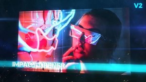 Videohive Grunge Impact Screens Video Displays template preview