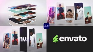 Videohive Fashion Cards Logo for After Effects Logo Stings template preview