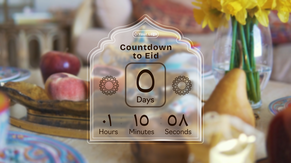 Ramadan Glass Countdown and Timer Elements template preview