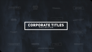 Corporate Titles Pack Video Displays template preview