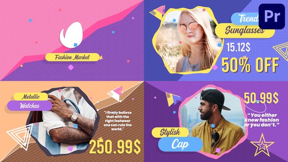 Fashion Market for Premiere Pro Premiere Pro template preview