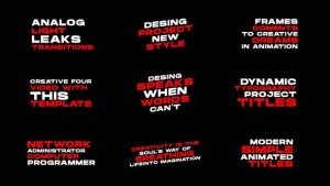 Videohive Typography Titles 0.2 | After Effects Titles template preview