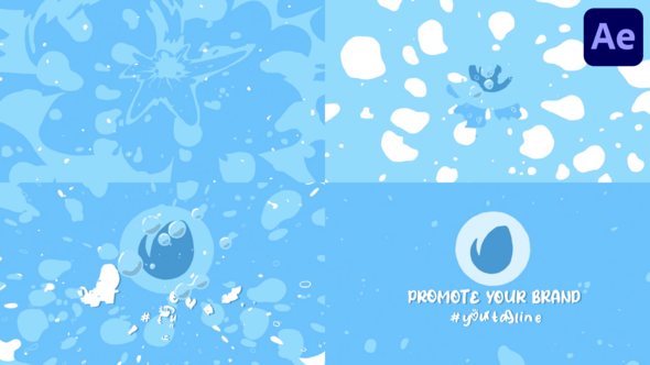 Videohive Wave Logo Opener for After Effects Logo Stings template preview