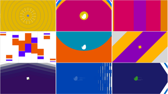Videohive Colorful Logo Transition Pack Logo Stings template preview