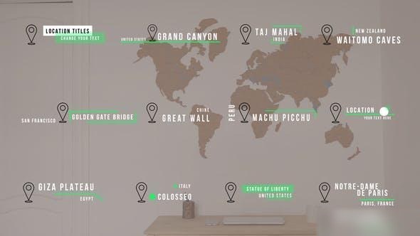 Videohive Location Titles | AE 51700105 Titles template preview
