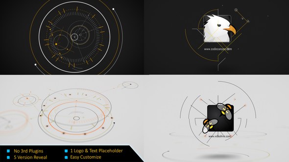 Videohive Circle Line Reveal Logo Logo Stings template preview
