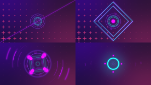 Bright Colors Logo Video Displays template preview