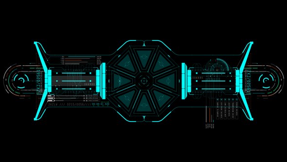 Videohive HUD Info Mechanics 6 Elements template preview