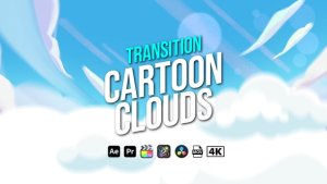 Videohive Transition Cartoon Clouds Elements template preview