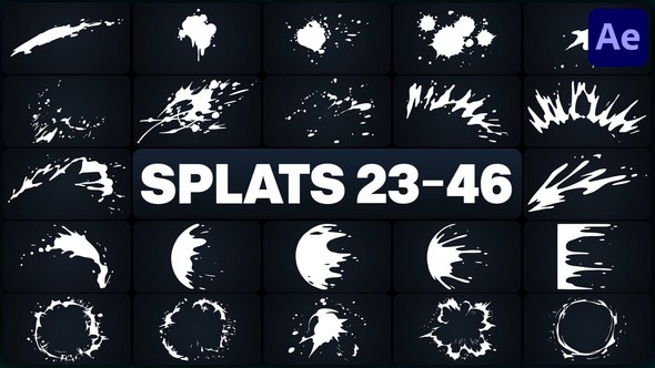 Videohive Splats Elements for After Effects 48606358 Elements template preview