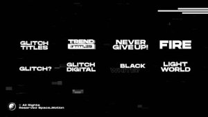 Videohive Glitch Titles _AE Titles template preview