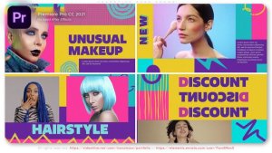 Cosmetics Shop Promo Premiere Pro template preview