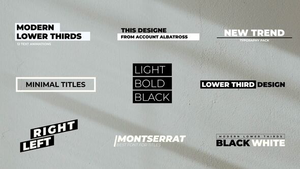 Videohive Modern Titles | After Effects 37521207 Titles template preview