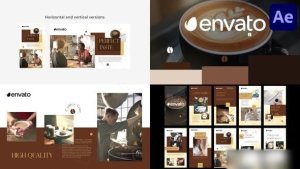 Videohive Coffee Time Slideshow for After Effects Openers template preview