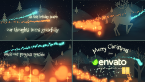 Christmas Night Video Displays template preview