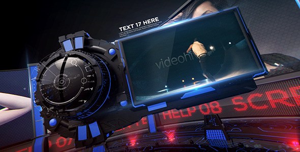 Velocity 3D Display Video Displays template preview