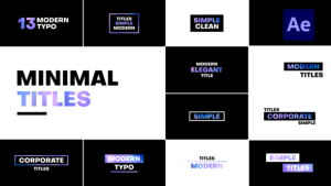 Videohive Big Clean Titles Titles template preview