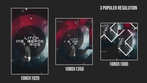 Videohive Glitch Instagram Stories Openers template preview