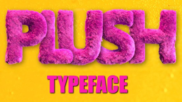 Videohive Plush Typeface Titles template preview