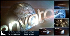World Logo Video Displays template preview